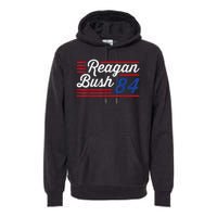 Reagan Bush 84 Conservative Republican Premium Hoodie