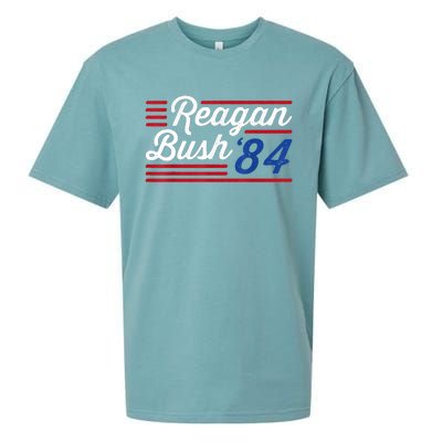 Reagan Bush 84 Conservative Republican Sueded Cloud Jersey T-Shirt