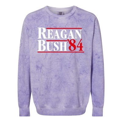 Reagan Bush 84 Shirt Presidential Campaign Colorblast Crewneck Sweatshirt