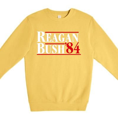 Reagan Bush 84 Shirt Presidential Campaign Premium Crewneck Sweatshirt