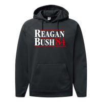 Reagan Bush 84 Shirt Presidential Campaign Performance Fleece Hoodie