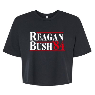 Reagan Bush 84 Shirt Presidential Campaign Bella+Canvas Jersey Crop Tee