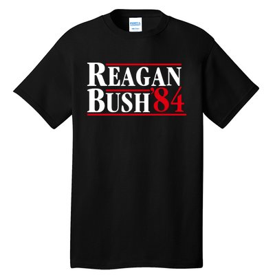 Reagan Bush 84 Shirt Presidential Campaign Tall T-Shirt