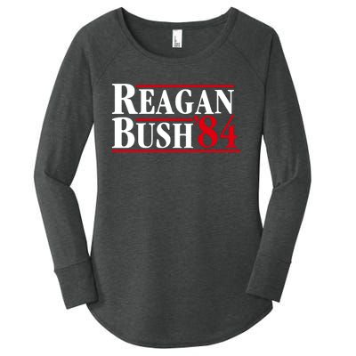 Reagan Bush 84 Shirt Presidential Campaign Women's Perfect Tri Tunic Long Sleeve Shirt