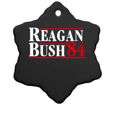 Reagan Bush 84 Shirt Presidential Campaign Ceramic Star Ornament