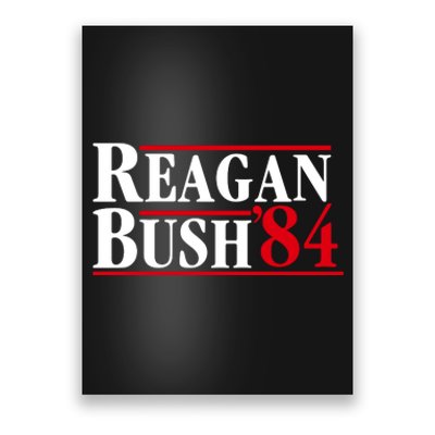 Reagan Bush 84 Shirt Presidential Campaign Poster