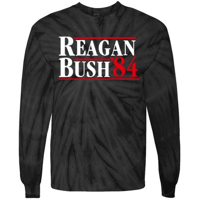 Reagan Bush 84 Shirt Presidential Campaign Tie-Dye Long Sleeve Shirt