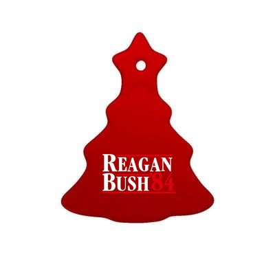 Reagan Bush 84 Shirt Presidential Campaign Ceramic Tree Ornament