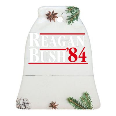 Reagan Bush 84 Shirt Presidential Campaign Ceramic Bell Ornament