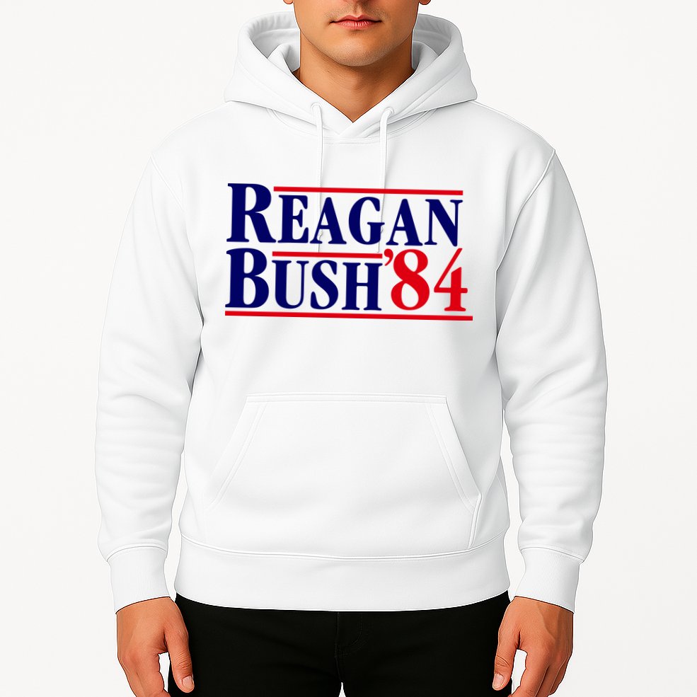 Reagan Bush 84 Shirt Presidential Campaign Hoodie