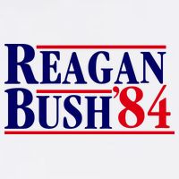 Reagan Bush 84 Shirt Presidential Campaign Hoodie
