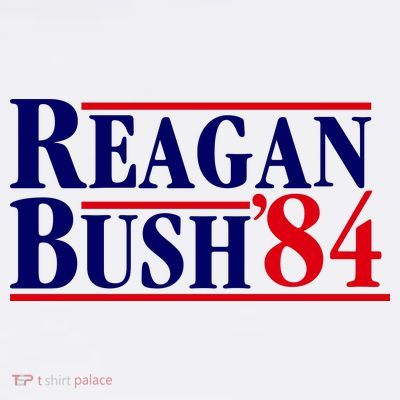 Reagan Bush 84 Shirt Presidential Campaign T-Shirt
