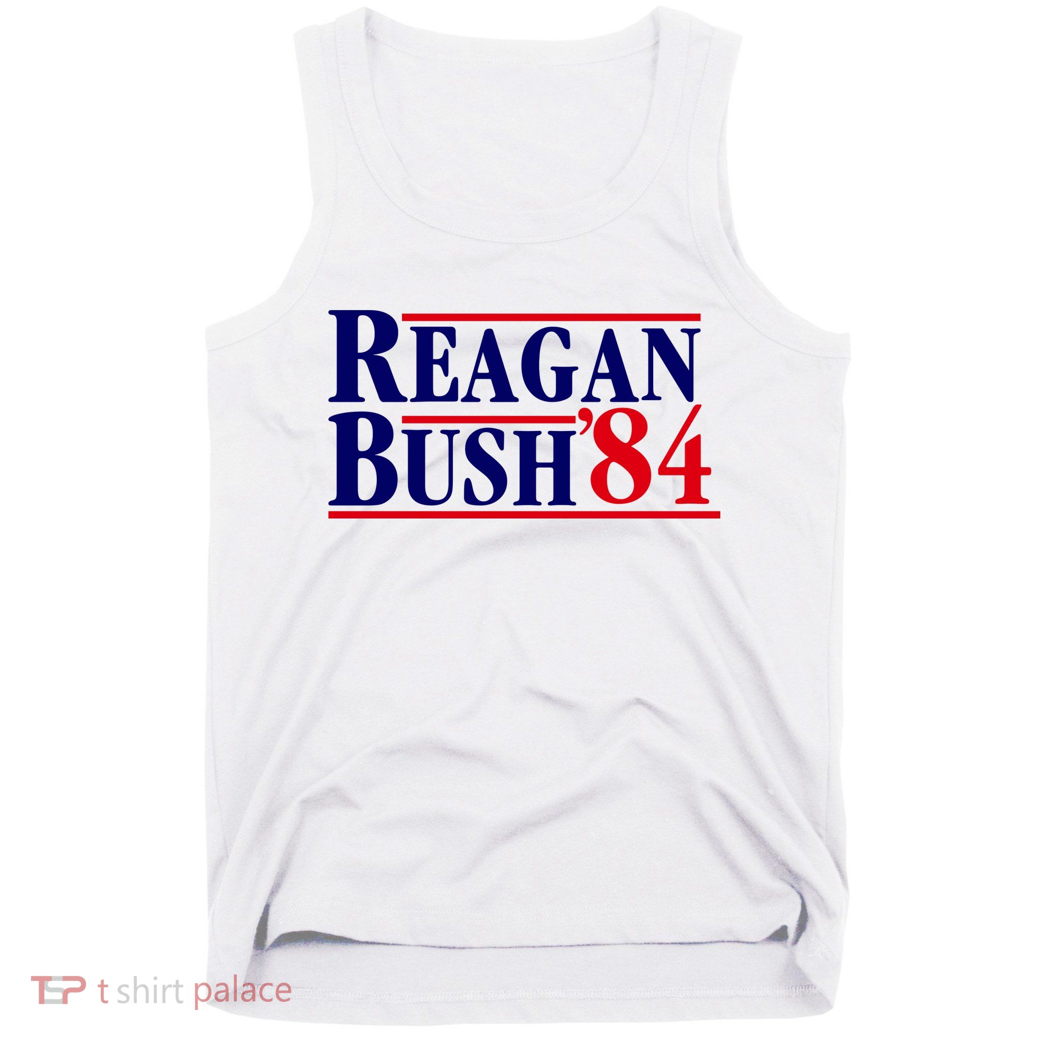 Reagan Bush 84 Shirt Presidential Campaign Tank Top