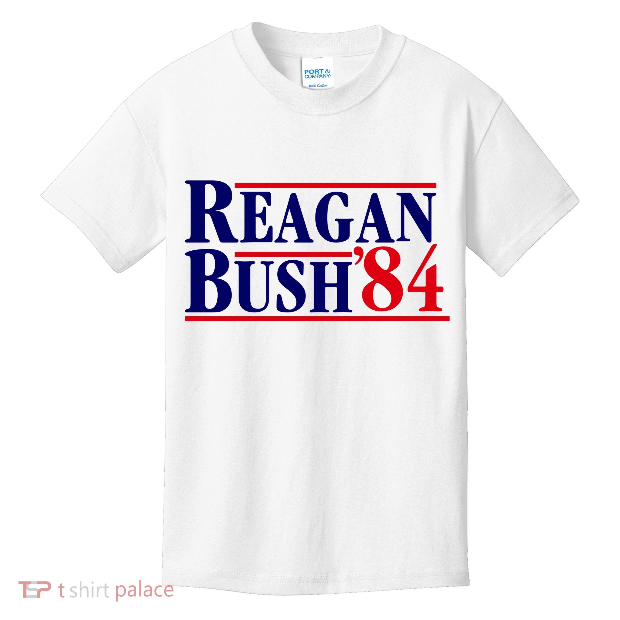 Reagan Bush 84 Shirt Presidential Campaign Kids T-Shirt