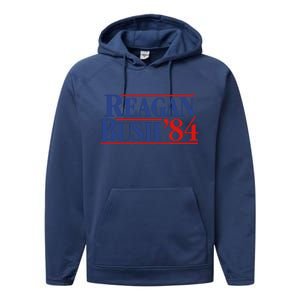 Reagan Bush 84 Performance Fleece Hoodie