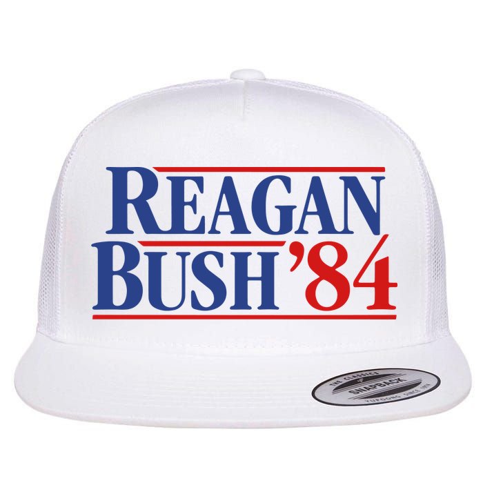 Reagan Bush 84 Flat Bill Trucker Hat