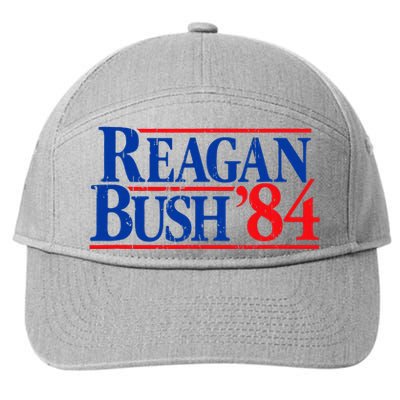 Reagan Bush 84 Vintage Republican 7-Panel Snapback Hat