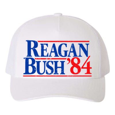 Reagan Bush 84 Vintage Republican Yupoong Adult 5-Panel Trucker Hat