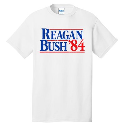 Reagan Bush 84 Vintage Republican Tall T-Shirt