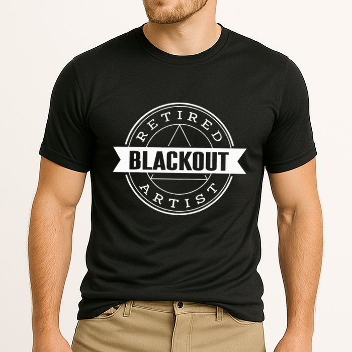 Retired Blackout Artist Funny Aa Sobriety Program Gift Performance Shirt