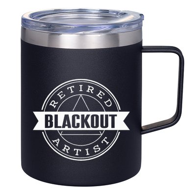 Retired Blackout Artist Funny Aa Sobriety Program Gift 12oz Stainless Steel Coffee Mug