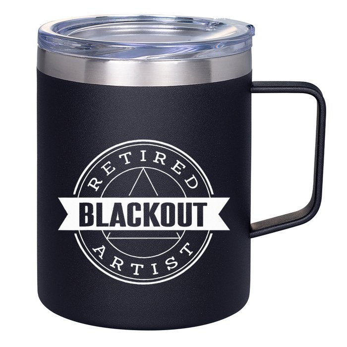 Retired Blackout Artist Funny Aa Sobriety Program Gift 12oz Stainless Steel Coffee Mug