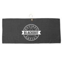 Retired Blackout Artist Funny Aa Sobriety Program Gift Large Microfiber Waffle Golf Towel