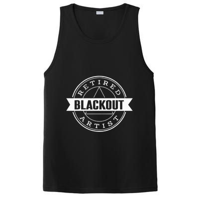 Retired Blackout Artist Funny Aa Sobriety Program Gift PosiCharge Competitor Tank