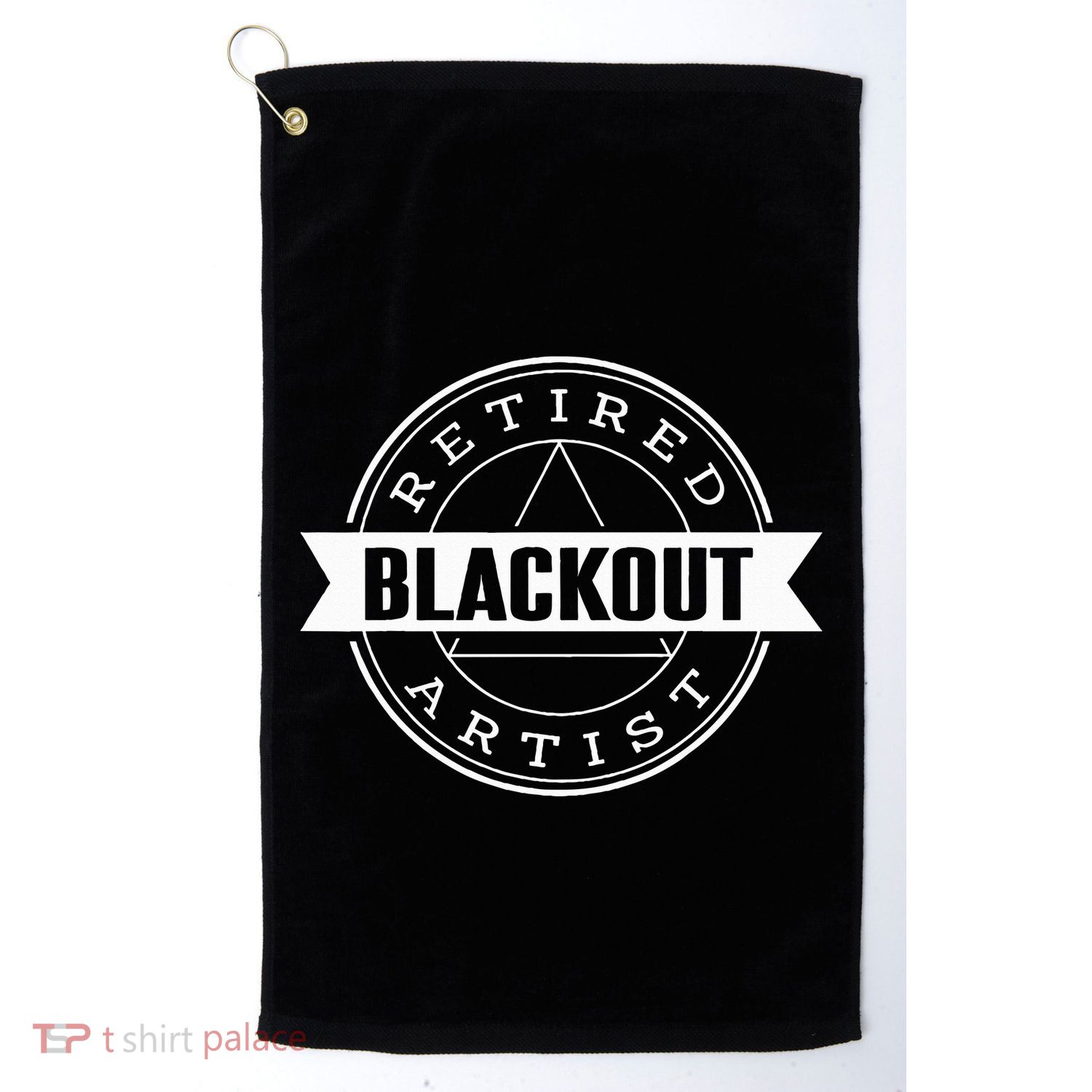 Retired Blackout Artist Funny Aa Sobriety Program Gift Golf Towel