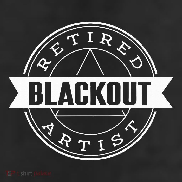 Retired Blackout Artist Funny Aa Sobriety Program Gift Golf Towel