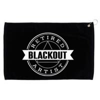 Retired Blackout Artist Funny Aa Sobriety Program Gift Grommeted Golf Towel