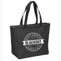 Retired Blackout Artist Funny Aa Sobriety Program Gift Zip Tote Bag