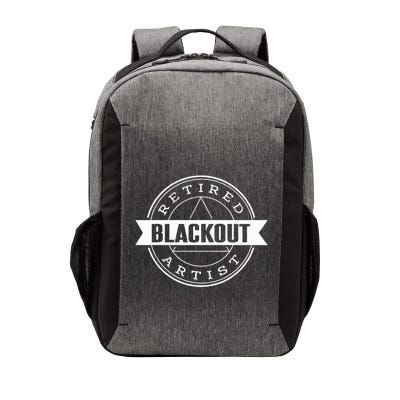 Retired Blackout Artist Funny Aa Sobriety Program Gift Vector Backpack