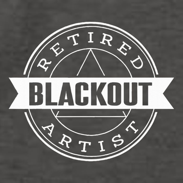 Retired Blackout Artist Funny Aa Sobriety Program Gift Vector Backpack