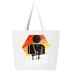 Retro Broken Arm I Do All My Own Stunts After Surgery Gift 25L Jumbo Tote