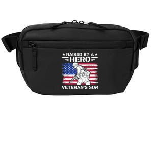 Raised By A Hero Veteran's Son Father Dad Cute Gift Crossbody Pack