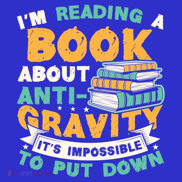 Reading Book About Anti Gravity Funny Science Physicist Gift Button