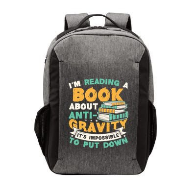 Reading Book About Anti Gravity Funny Science Physicist Gift Vector Backpack