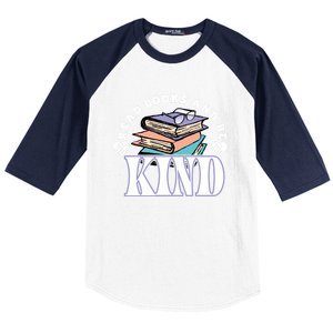 Read Books And Be Kind Reading Lover Bookaholic Bookworm Cool Gift Baseball Sleeve Shirt