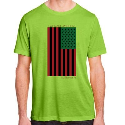 Red Black And Green Flag RBG American Flag Adult ChromaSoft Performance T-Shirt