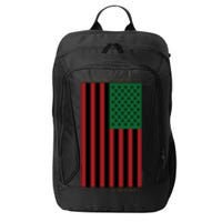 Red Black And Green Flag RBG American Flag City Backpack