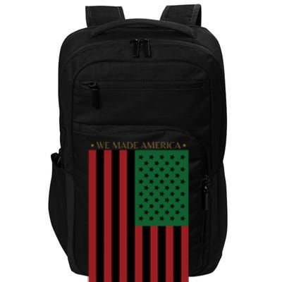 Red Black And Green Flag RBG American Flag Impact Tech Backpack