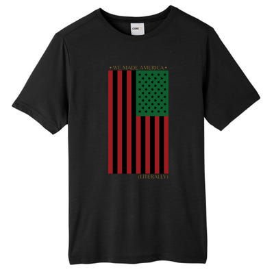 Red Black And Green Flag RBG American Flag Tall Fusion ChromaSoft Performance T-Shirt