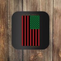 Red Black And Green Flag RBG American Flag Coaster