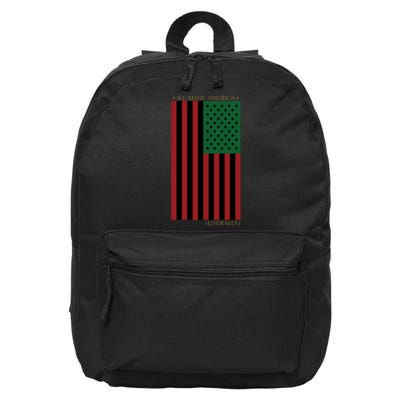 Red Black And Green Flag RBG American Flag 16 in Basic Backpack