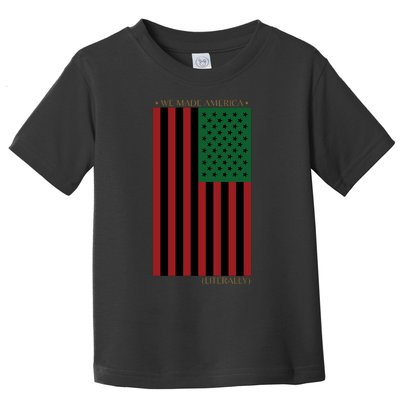 Red Black And Green Flag RBG American Flag Toddler T-Shirt