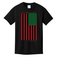 Red Black And Green Flag RBG American Flag Kids T-Shirt