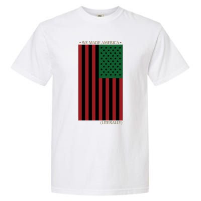 Red Black And Green Flag RBG American Flag Garment-Dyed Heavyweight T-Shirt