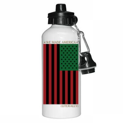 Red Black And Green Flag RBG American Flag Aluminum Water Bottle