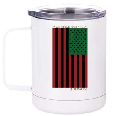 Red Black And Green Flag RBG American Flag 12 oz Stainless Steel Tumbler Cup